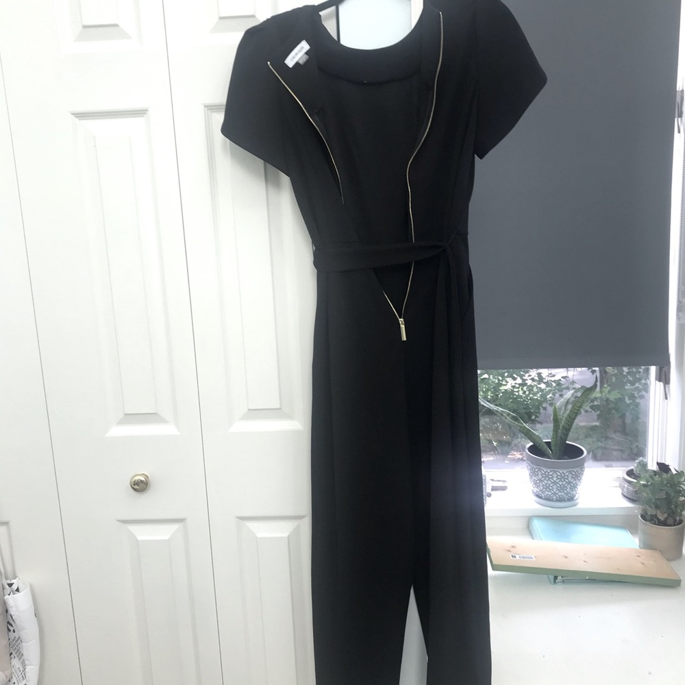 Black jumpsuit in size 8 from Calvin Klein.